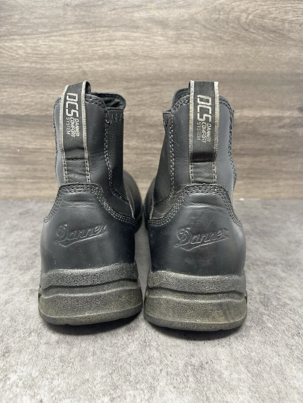DANNER Lookout Station Office 5.5 Tactical Black Leather Slip On Size 11